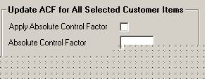 Update ACF for all selected customer items